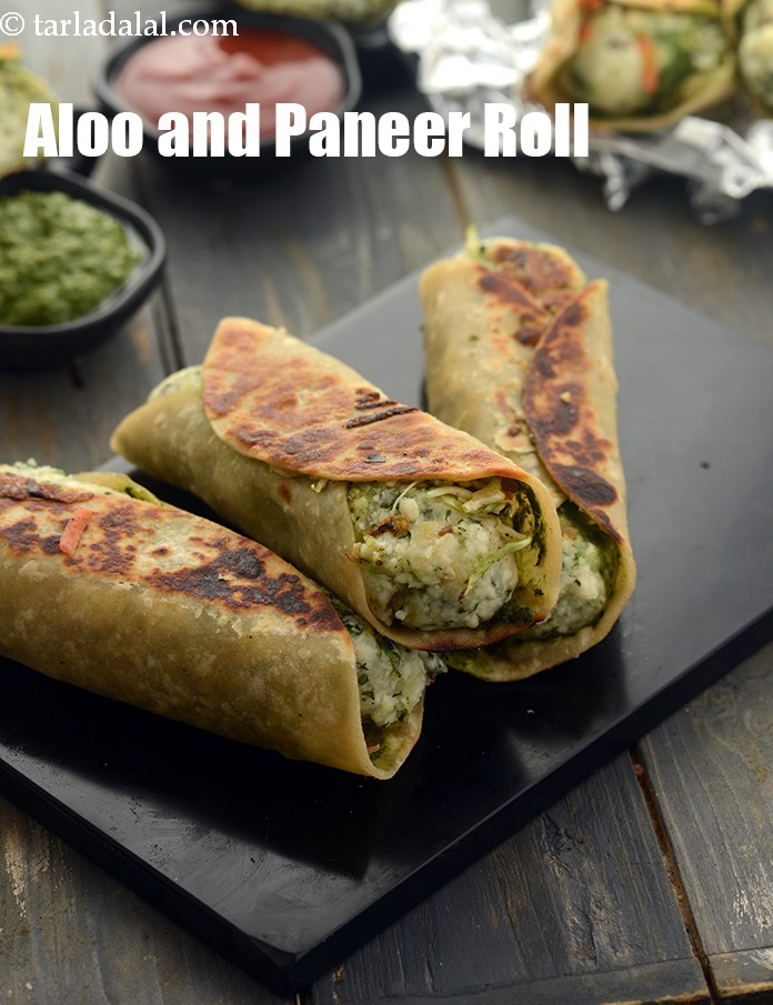 Aloo and Paneer Roll recipe In Gujarati