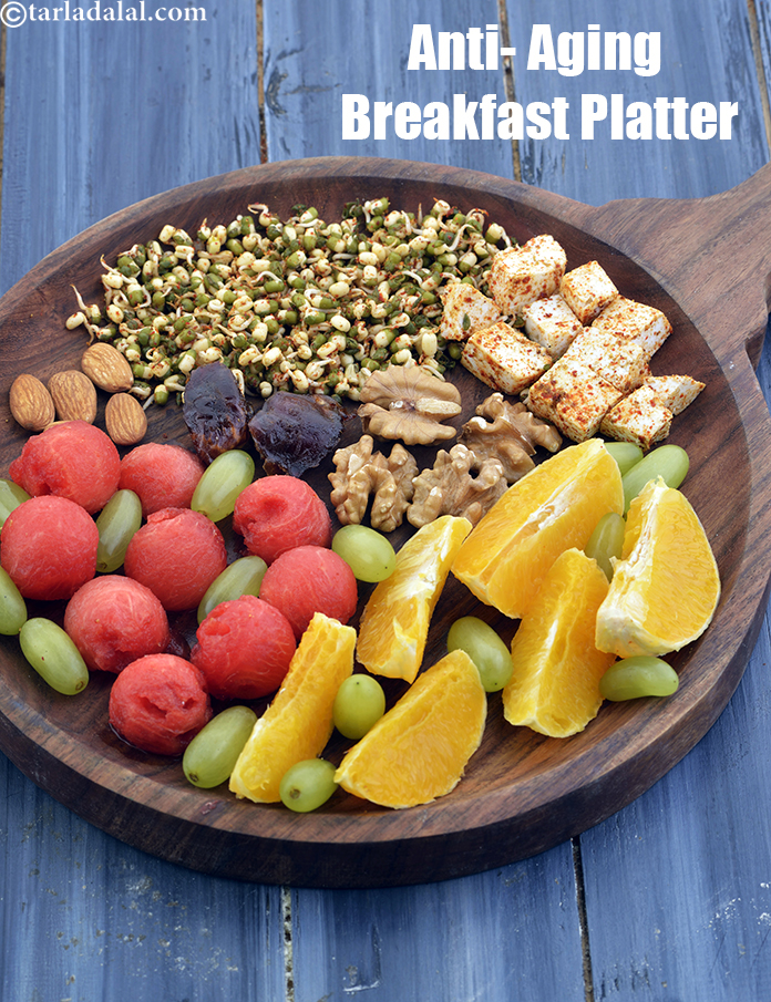 Anti- Aging Breakfast Platter recipe In Gujarati