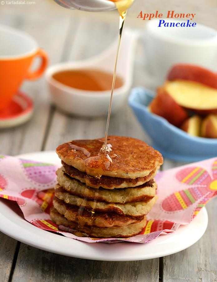 Eggless Apple Honey Pancake, Indian Style recipe In Gujarati
