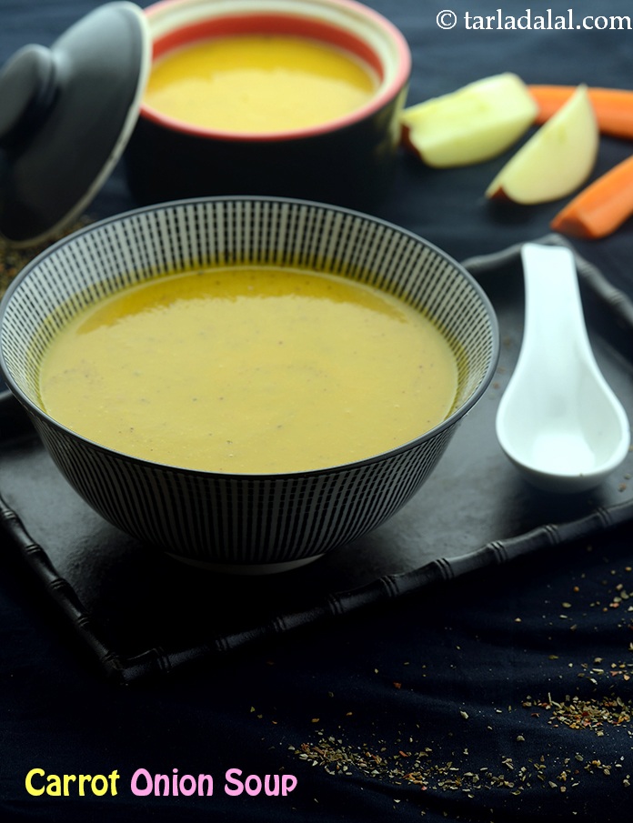 गाजर प्याज का सूप की रेसिपी | हेल्दी प्याज गाजर का सूप | प्याज और गाजर का सूप