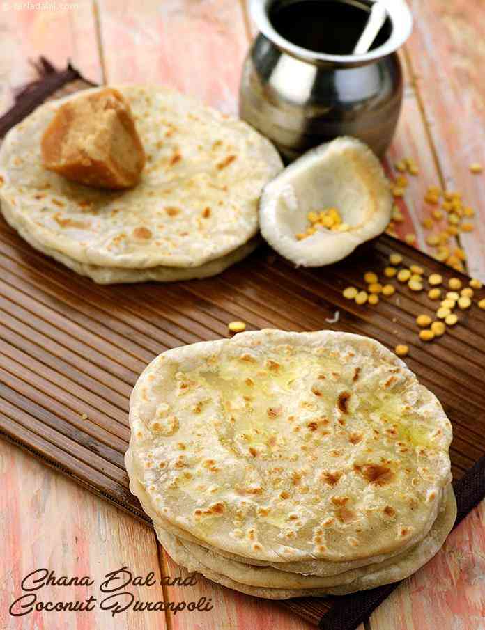 Chana Dal and Coconut Puranpoli recipe In Gujarati