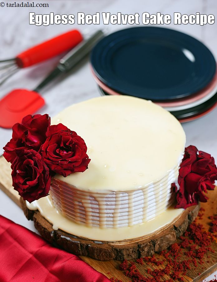 Eggless Red Velvet Cake Recipe In Gujarati