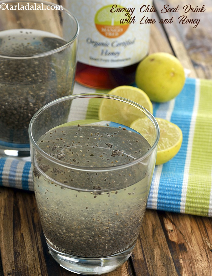 Energy Chia Seed Drink with Lime and Honey, for Endurance Athletes recipe In Gujarati