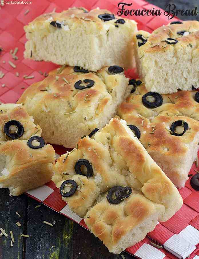 Focaccia Bread, Homemade Italian Soft Bread recipe In Gujarati