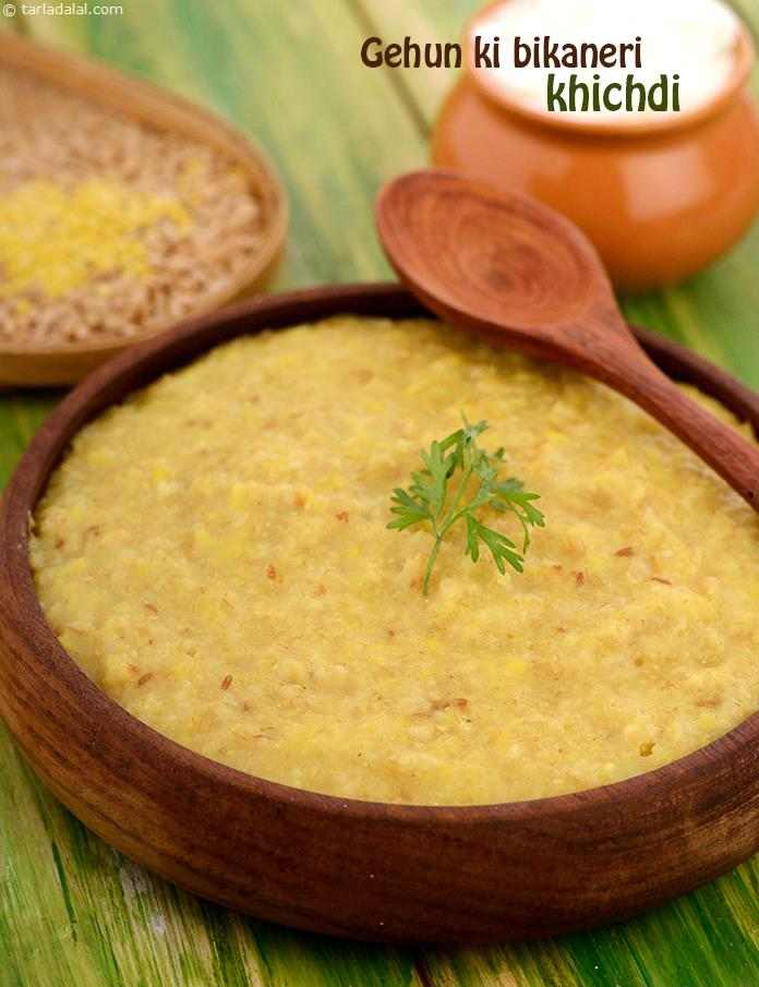 Gehun ki Bikaneri Khichdi for Diabetes, Whole Wheat Khichdi recipe In Gujarati