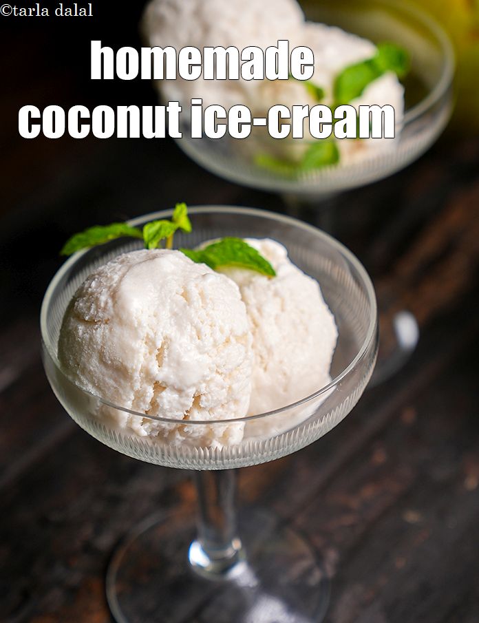 Homemade Coconut Ice-cream recipe In Gujarati