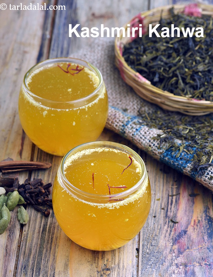 Kashmiri Kahwa, Kashmiri Tea recipe In Gujarati