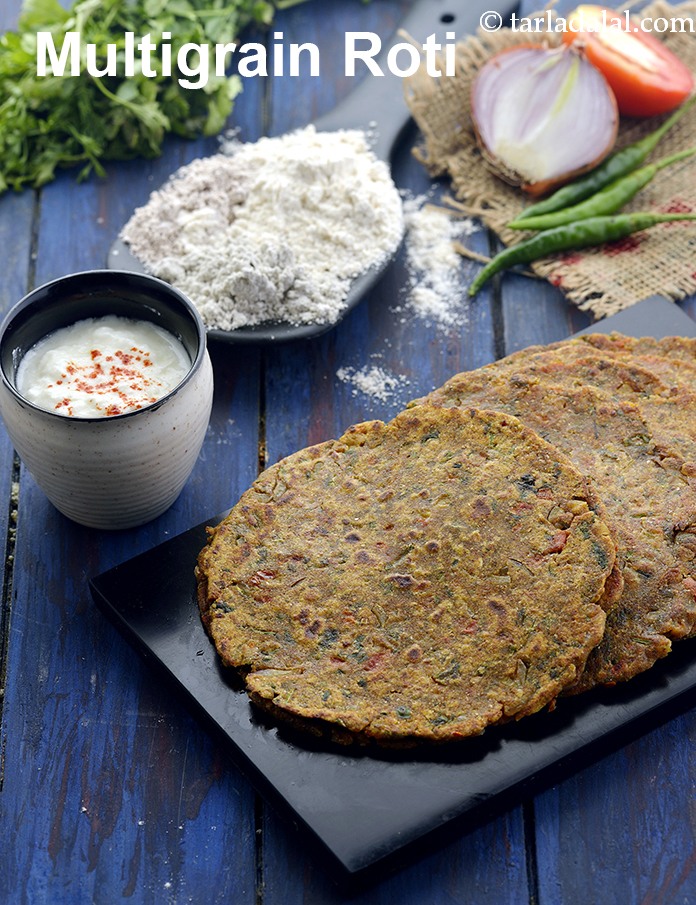 Multigrain Roti, Healthy Multigrain Chapati recipe In Gujarati