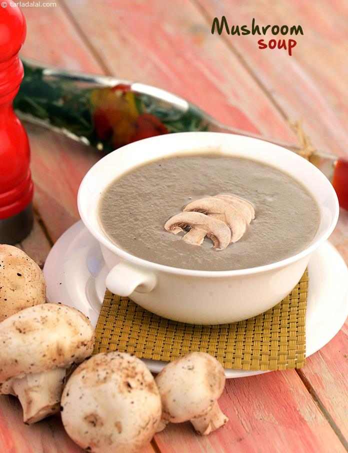 हेल्दी मशरूम सूप रेसिपी | मधुमेह के लिए मशरूम सूप | क्रीम के बिना मशरूम सूप | सरल और आसान मशरूम सूप भारतीयस्टाइल 