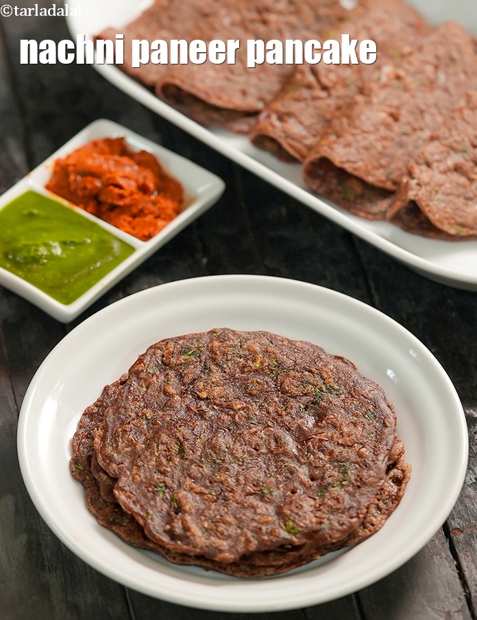 Nachni Paneer Pancake, Ragi Paneer Pancake recipe In Gujarati