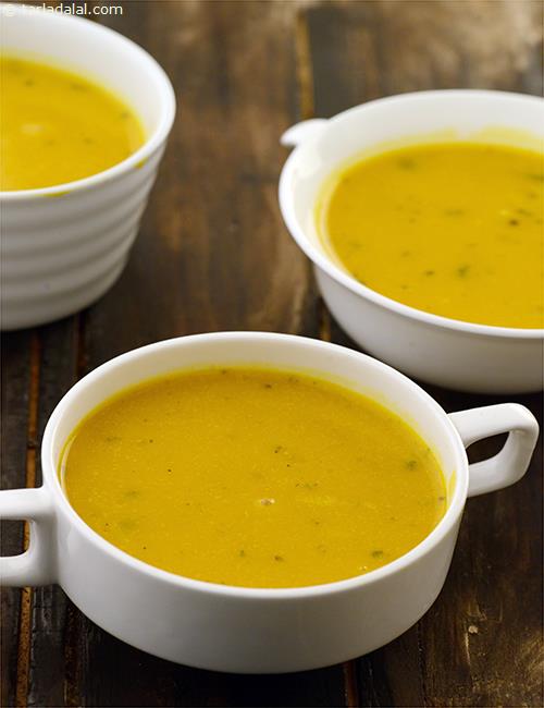 पम्पकिन सूप रेसिपी  | लाल कद्दू का सूप | कम कैलोरी वाला कद्दू का सूप | 