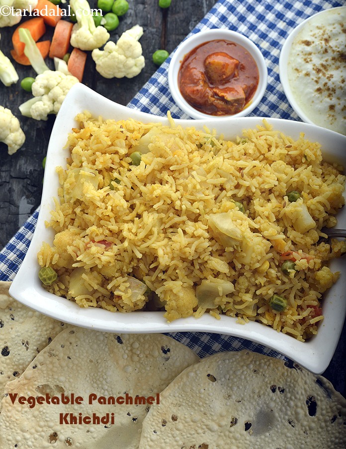 Vegetable Panchmel Khichdi recipe In Gujarati
