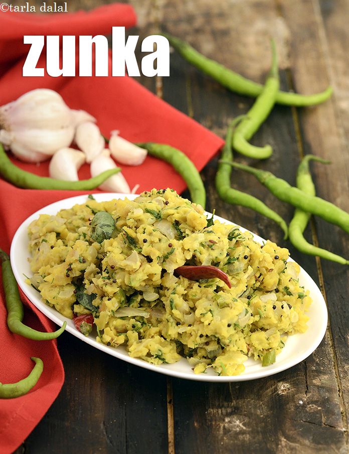 Zunka recipe In Gujarati