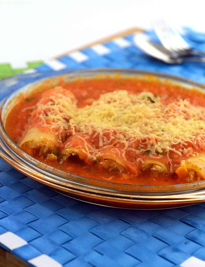 Baked Canneloni With Pomodoro Sauce Recipe Baked Dishes Recipes