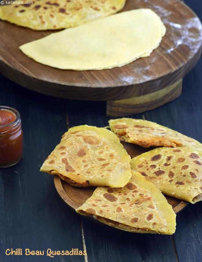 Chilli Bean Quesadillas recipe In Gujarati