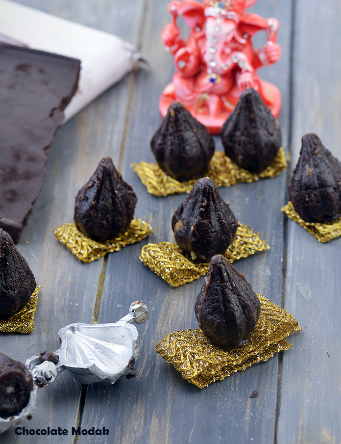 Chocolate Modak, Ganpati Recipe In Gujarati