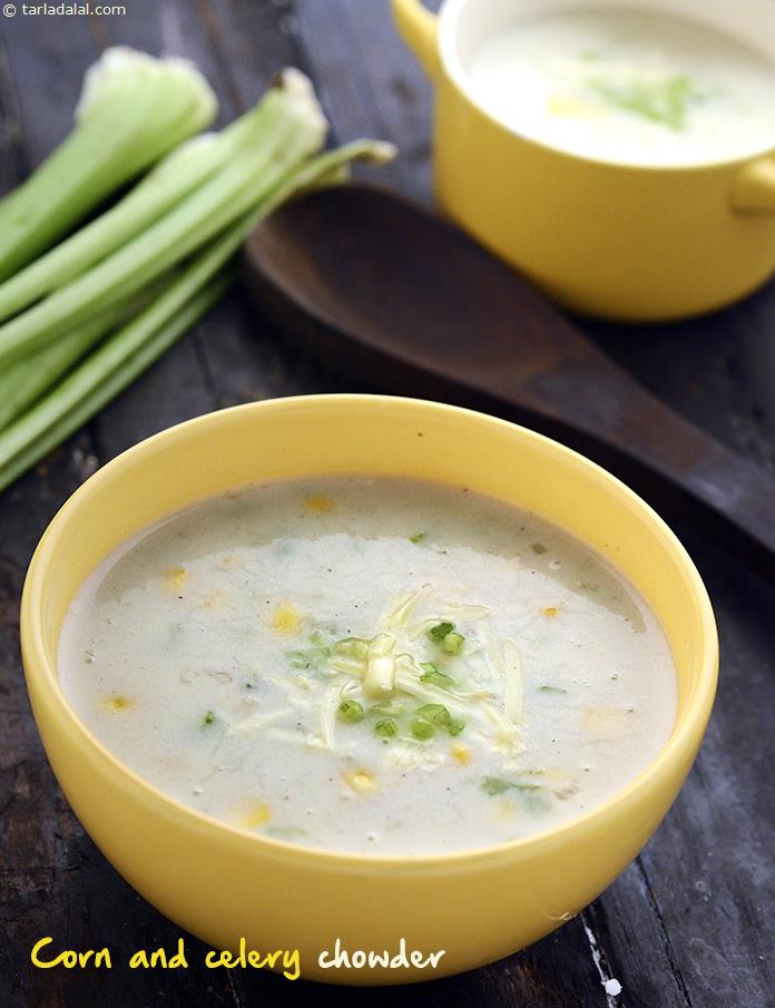 Corn and Celery Chowder recipe In Gujarati