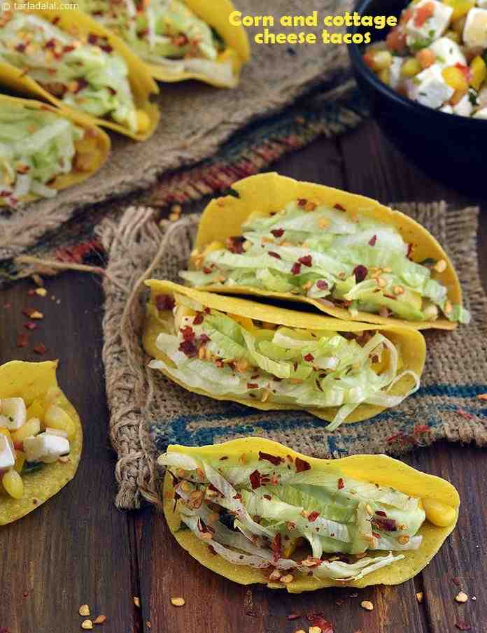 Corn And Cottage Cheese Tacos Mexican Snack Recipe Corn Recipes