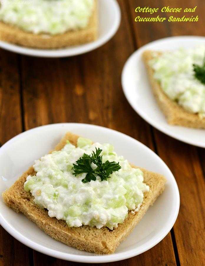 Cottage Cheese And Cucumber Sandwich Recipe Party Recipes