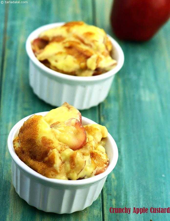 Crunchy Apple Custard recipe In Gujarati