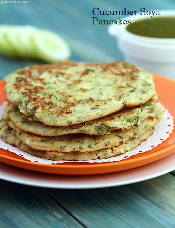 Cucumber Soya Pancake recipe In Gujarati