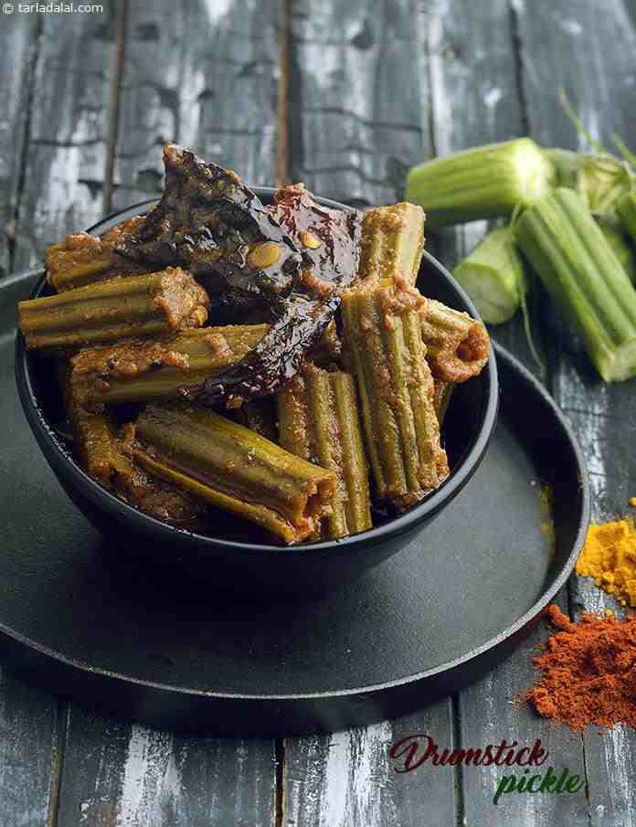 Drumstick Pickle, South Indian Pickle recipe In Gujarati