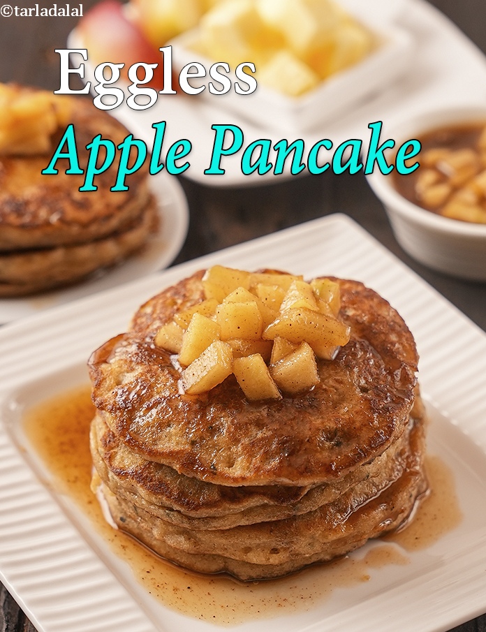 Eggless Apple Pancake recipe In Gujarati