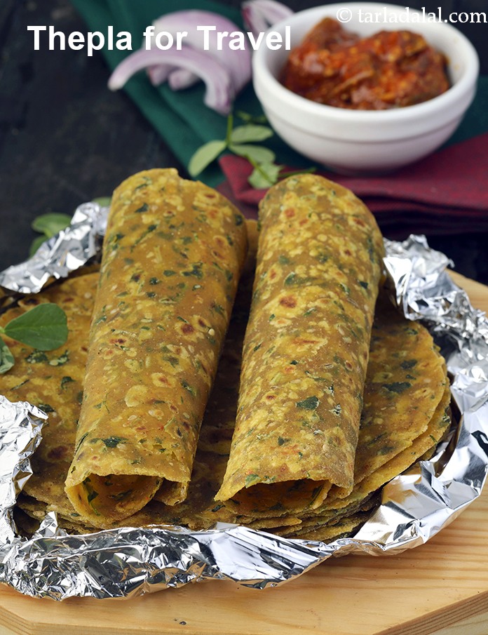 Methi Thepla, Thepla Recipe Without Curds for Traveller In Gujarati