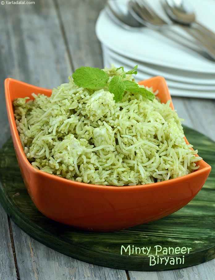 Minty Paneer Biryani recipe In Gujarati