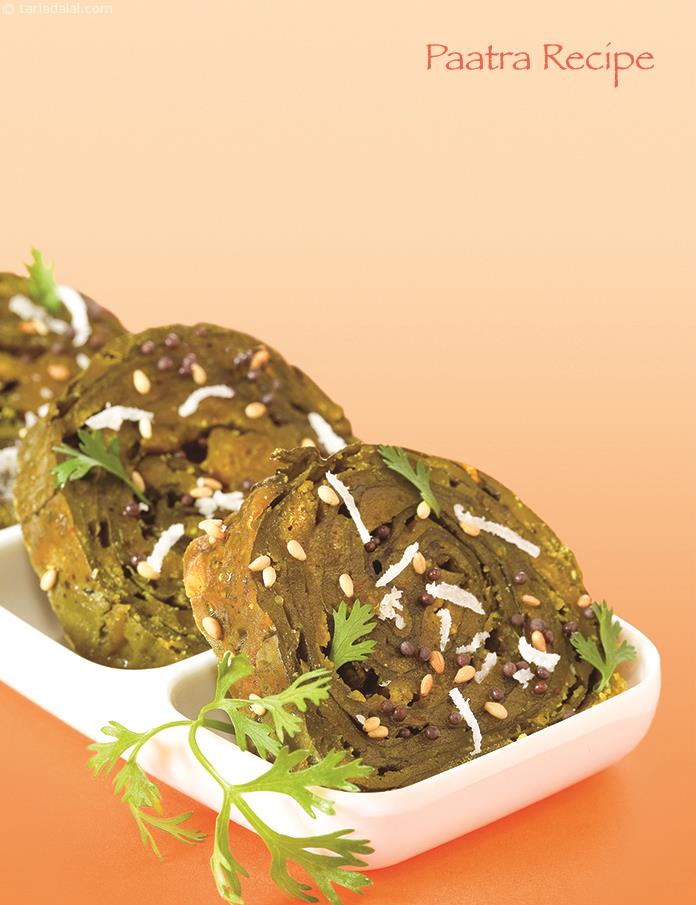 Paatra Recipe Gujarati Parta Gujarati Patra Farsan Steamed Patras