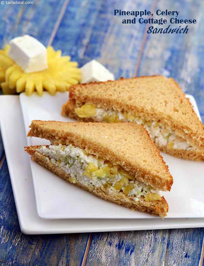 Pineapple Celery And Cottage Cheese Sandwich Recipe Sandwich Recipes