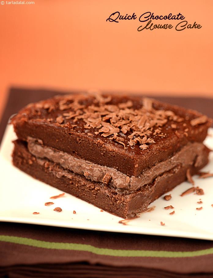 क्विक चॉकलेट मूस केक