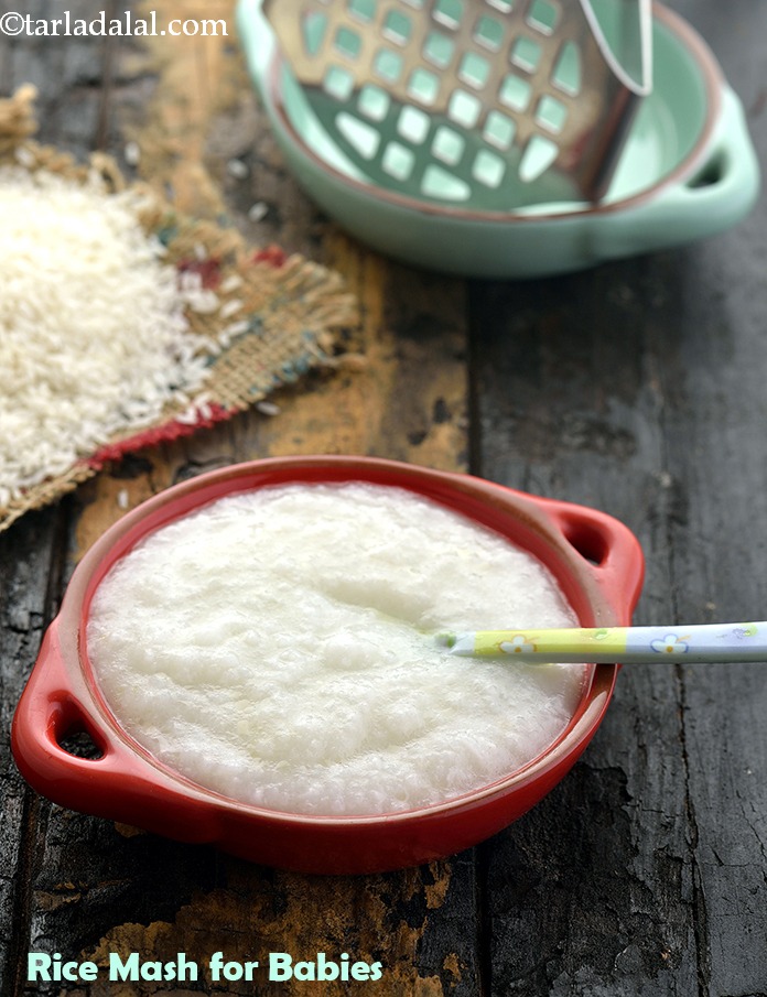 Rice Mash Recipe For Babies And Toddler Tarla Dalal