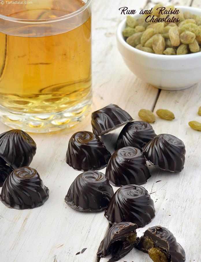 Rum and Raisin Chocolates recipe In Gujarati