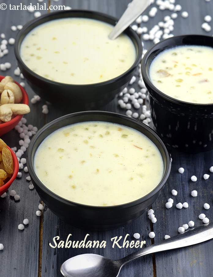 Sabudana Kheer, Indian Dessert for Fasting recipe In Gujarati