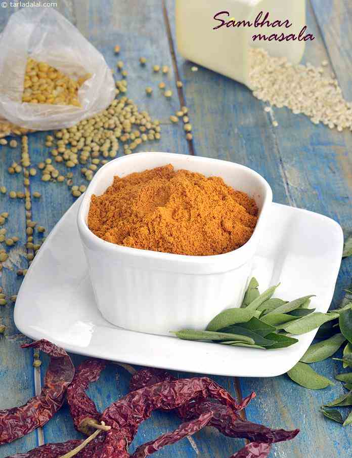 South Indian Sambar Powder, Sambar Masala Powder At Home recipe In Gujarati