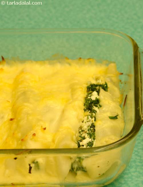 Spinach And Cottage Cheese Canneloni Recipe Italian Recipes