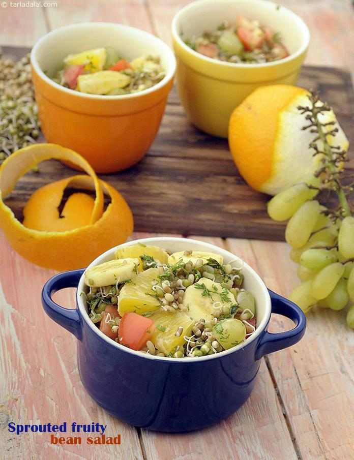 Sprouted Fruity Bean Salad (  Desi Khana) recipe In Gujarati