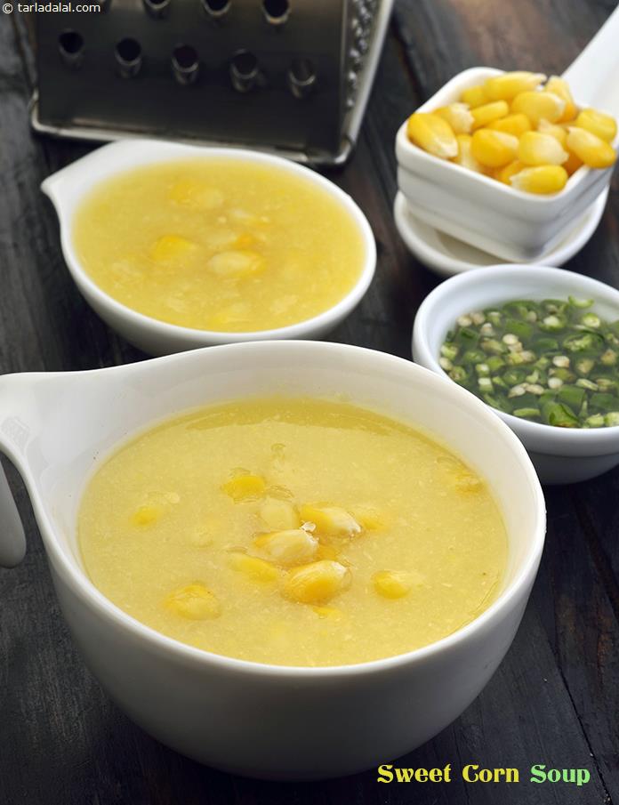 स्वीट कॉर्न सूप (मकई का सूप) रेसिपी | 10 मिनट में स्वीट कॉर्न सूप | मक्के का सूप | मकई का सूप