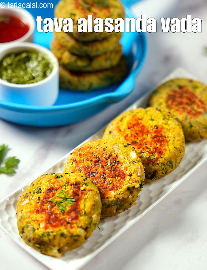 Tava Alasanda Vada, Healthy Non Fried Vada recipe In Gujarati