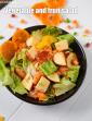 Fruit and Vegetable Salad with Low Calorie Thousand Island Dressing in Hindi