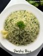 Parsley Rice, Buttered Parsley and Garlic Rice in Hindi