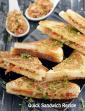 Quick Sandwich Recipe, Veg Tawa Sandwich Recipe in Hindi