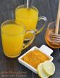 Warm Honey Lemon Water with Turmeric in Hindi